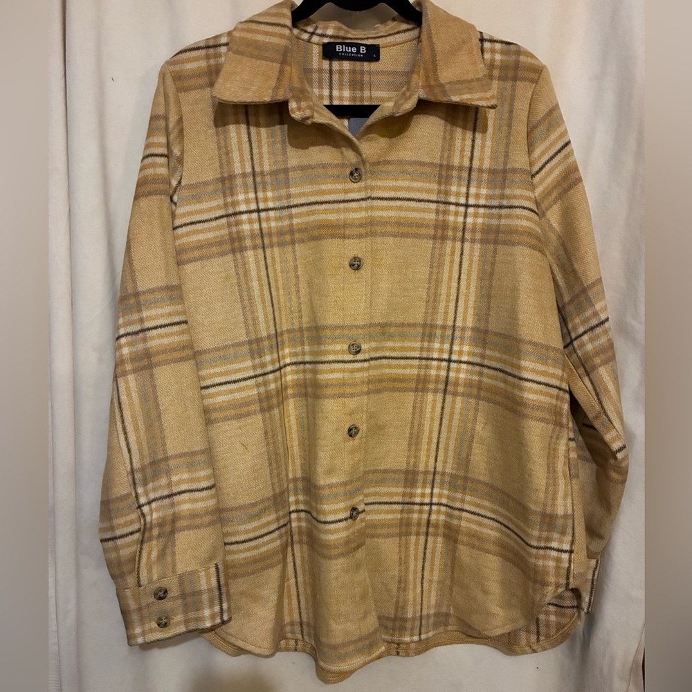 Blue B Collection Button Down Shirt - Picture 2 of 9